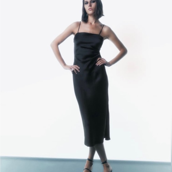 Zara Satin Effect Slip Dress US xs - Picture 1 of 8
